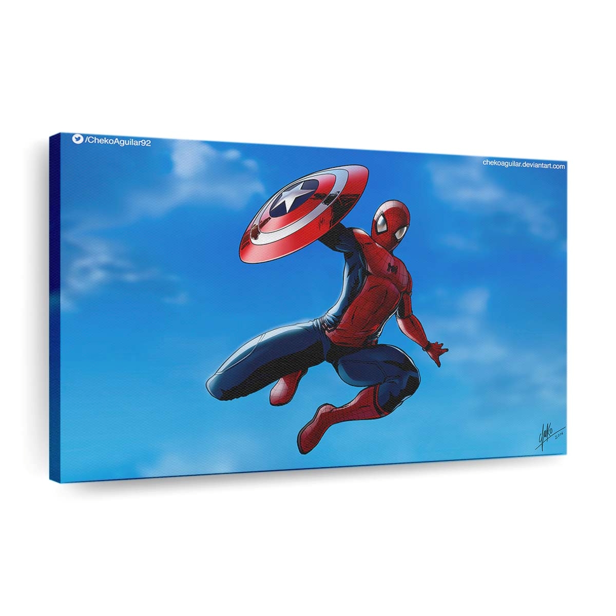 Spider Man Bürgerkrieg Leinwandbild - Wanddeko