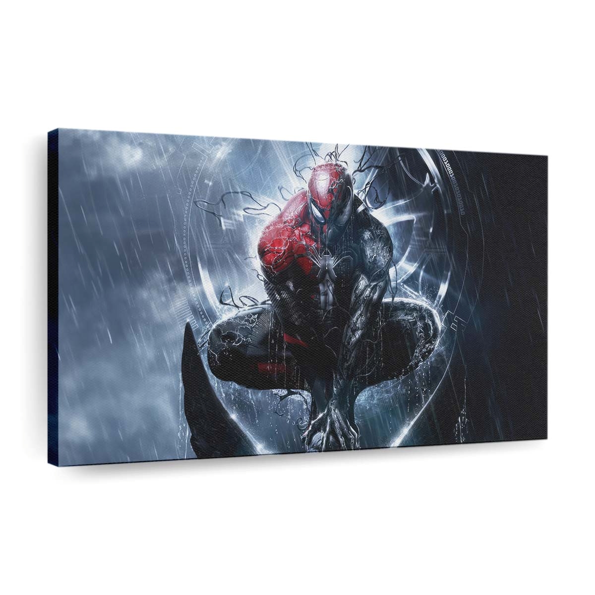 Spider Man Embraces Venoms Power Leinwandbild - Wanddeko