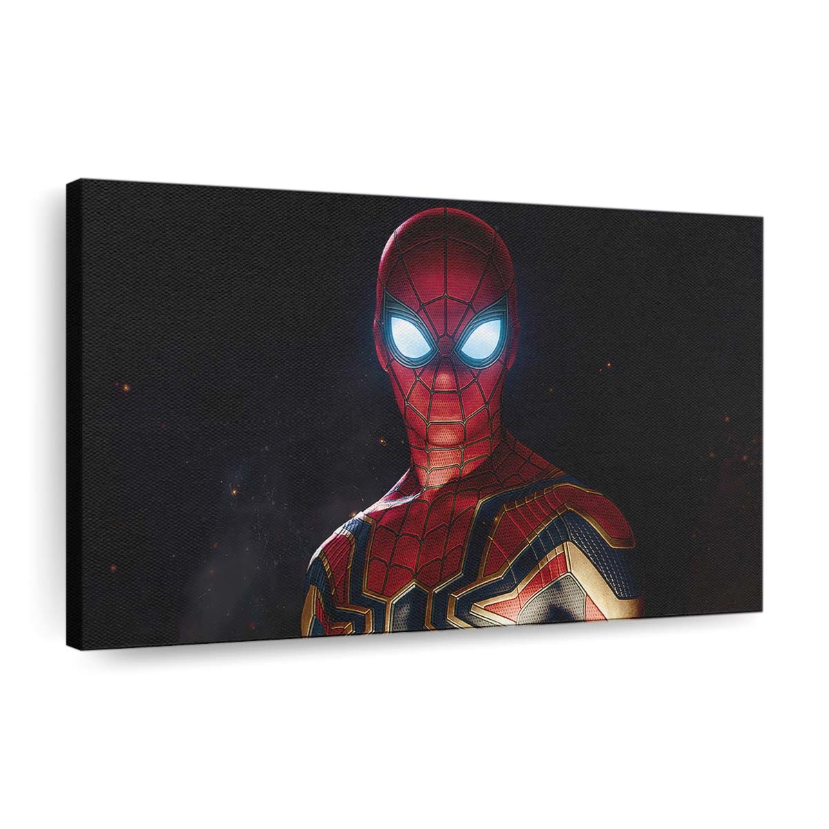 Spider Man Eyes Glowing Leinwandbild - Wanddeko