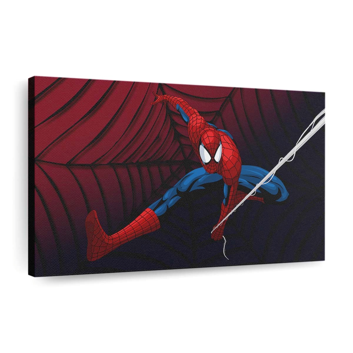 Spider Man Heldenhaltung Leinwandbild - Wanddeko