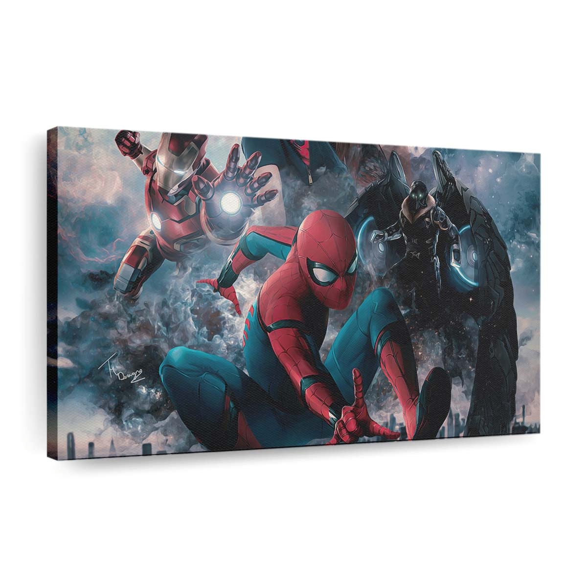 Spider Man Heimkehr Fanposter Leinwandbild - Wanddeko