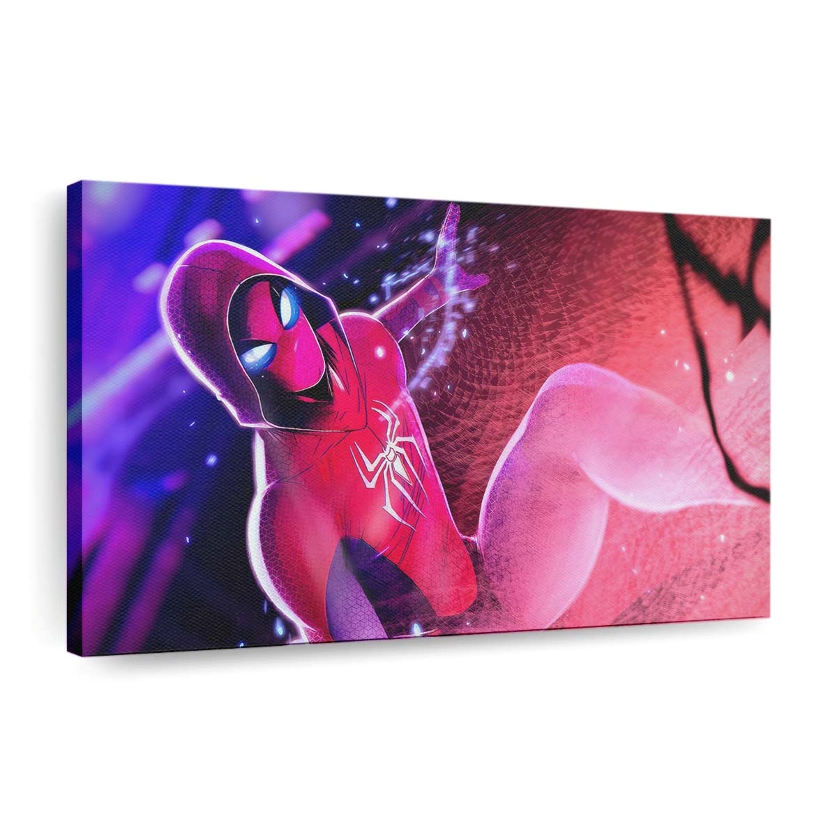 Spider Man Hoodie Mann Leinwandbild - Wanddeko