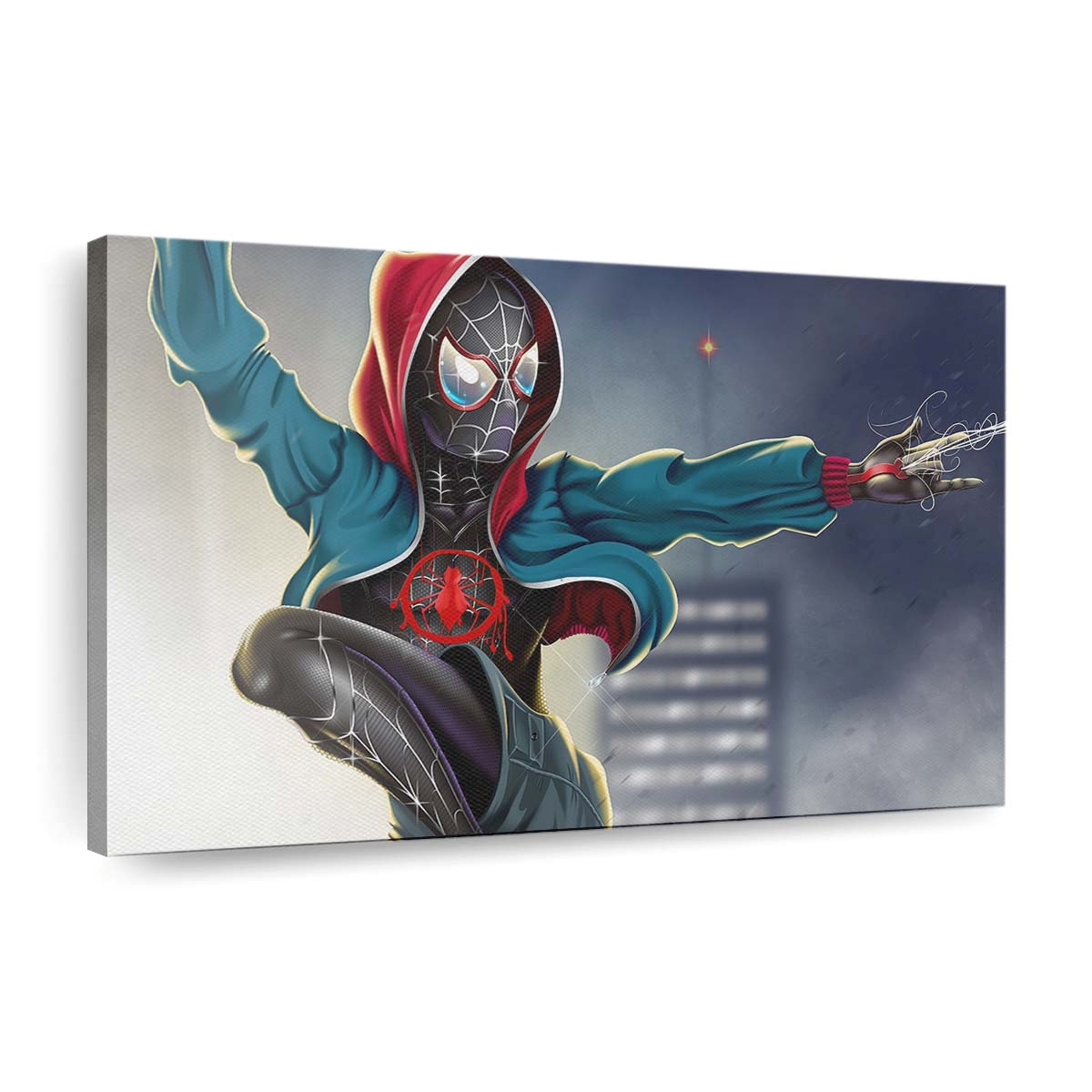 Spider Man Into The Spider Verse Fan Art 2 Leinwandbild - Wanddeko