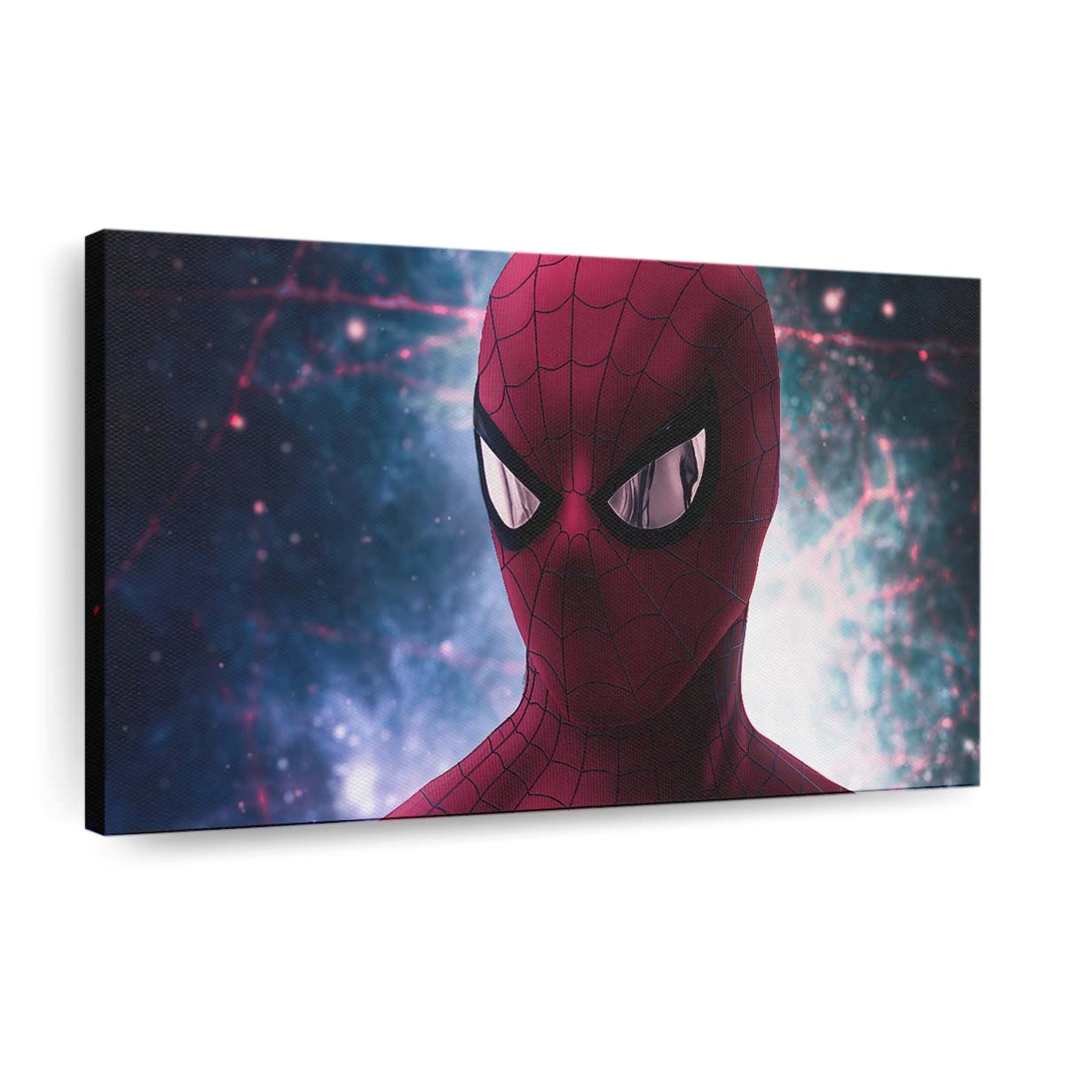 Spider Man Maske Nahaufnahme 2 Leinwandbild - Wanddeko