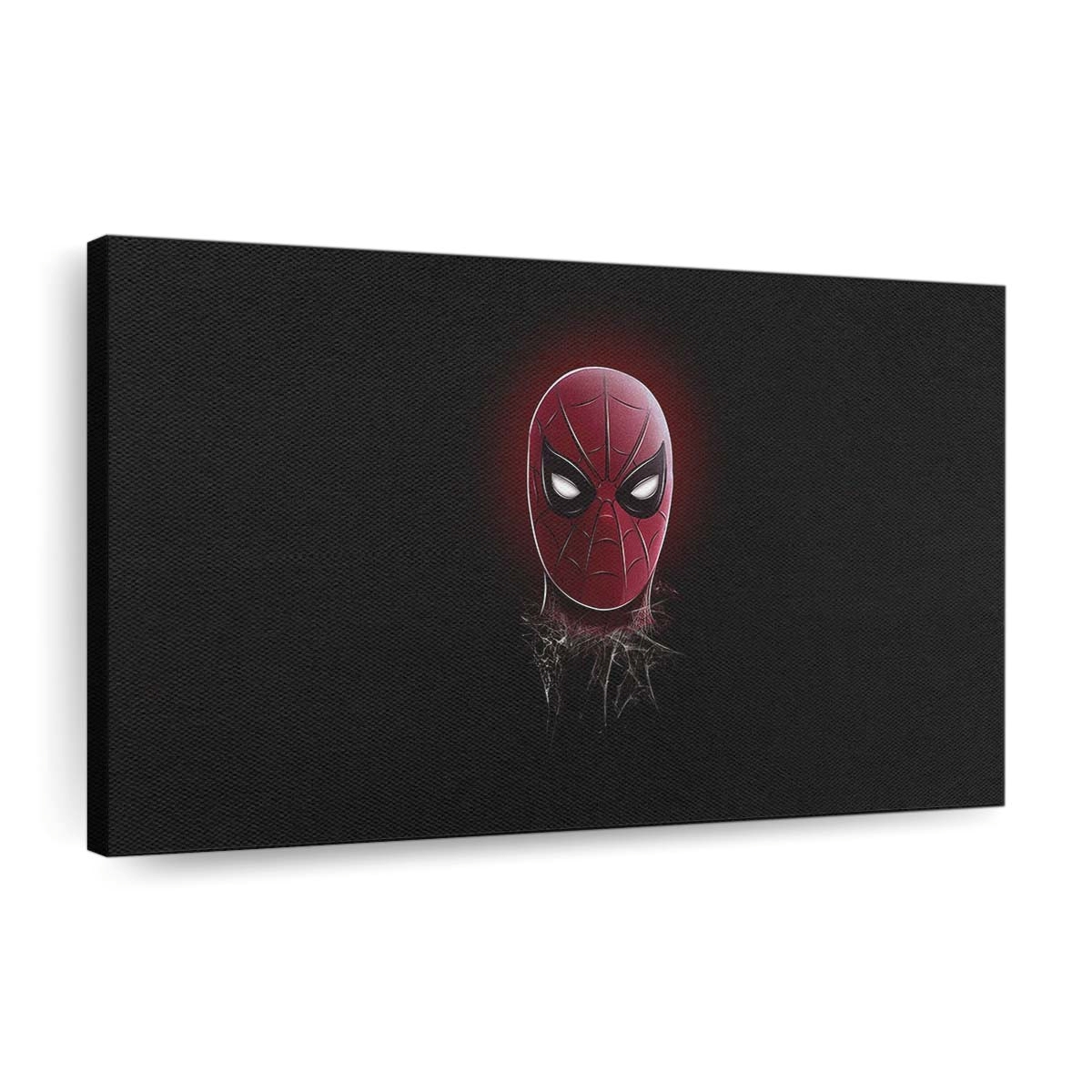 Spider Man Maske Minimalismus Leinwandbild - Wanddeko