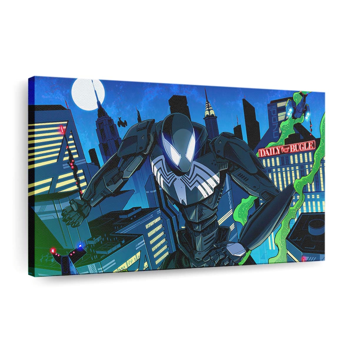 Spider Man Mecha Symbiote Anzug Leinwandbild - Wanddeko