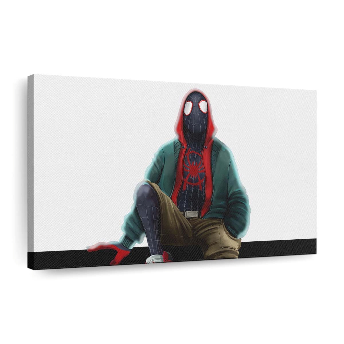Spider Man Miles Kunstwerk Leinwandbild - Wanddeko