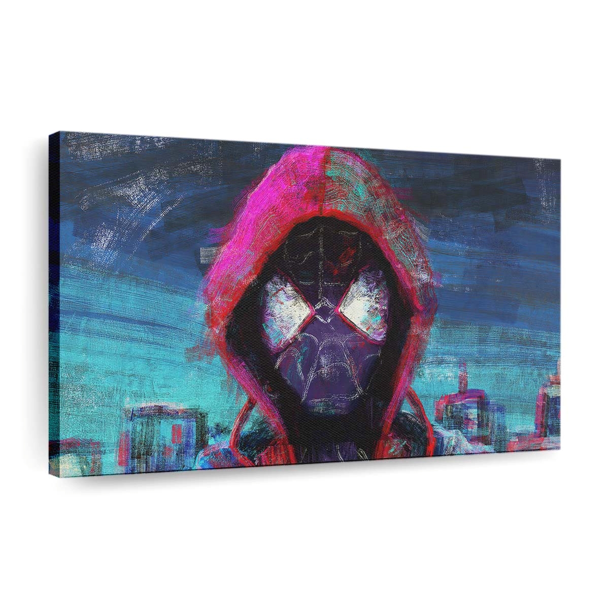 Spider Man Miles Kunstwerke Leinwandbild - Wanddeko