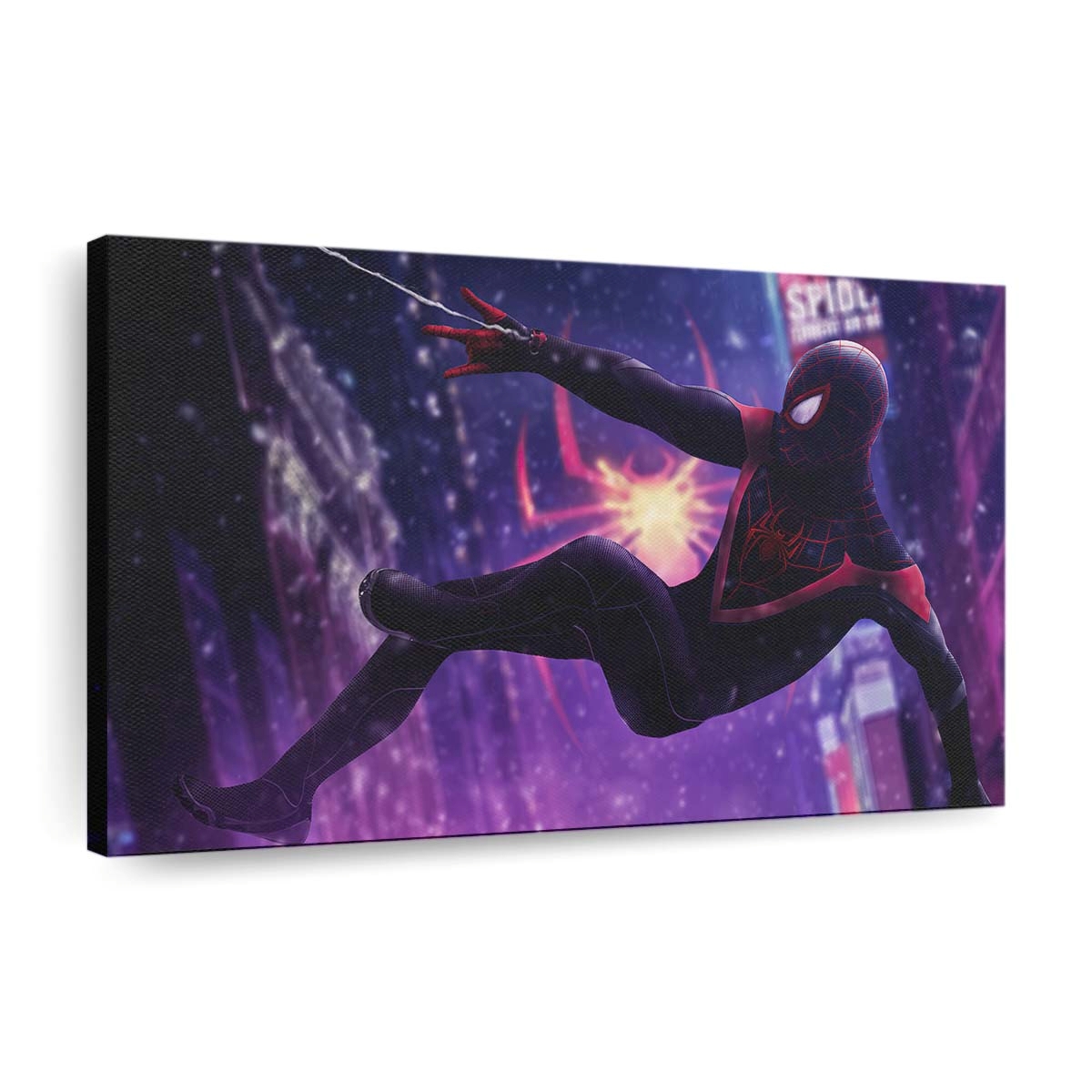 Spider Man Miles Morales 2020 2 Leinwandbild - Wanddeko