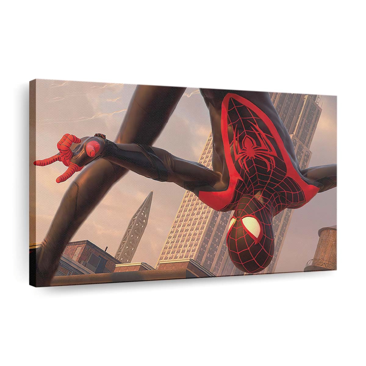 Spider Man Miles Morales PS 5 Leinwandbild - Wanddeko