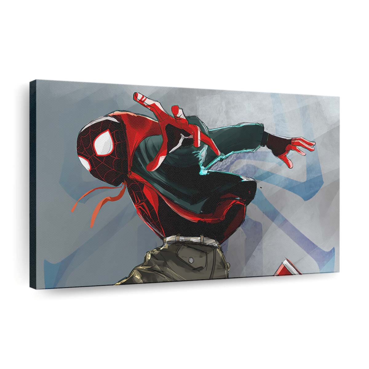 Spider Man Miles Red Leinwandbild - Wanddeko