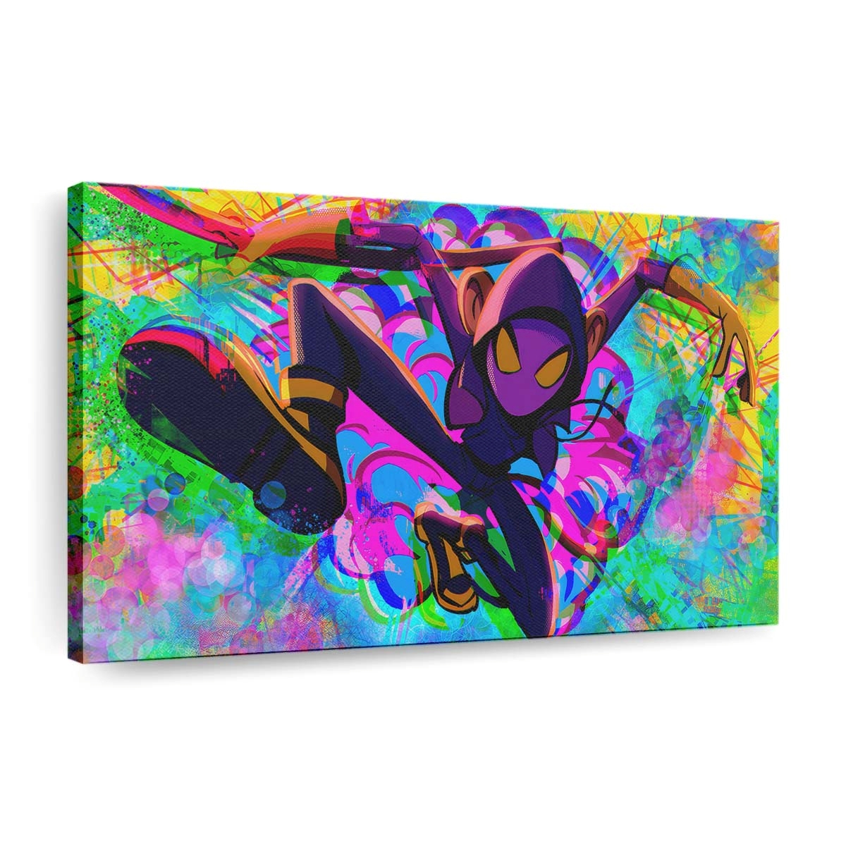 Spider Man Night Ape Comics Leinwandbild - Wanddeko