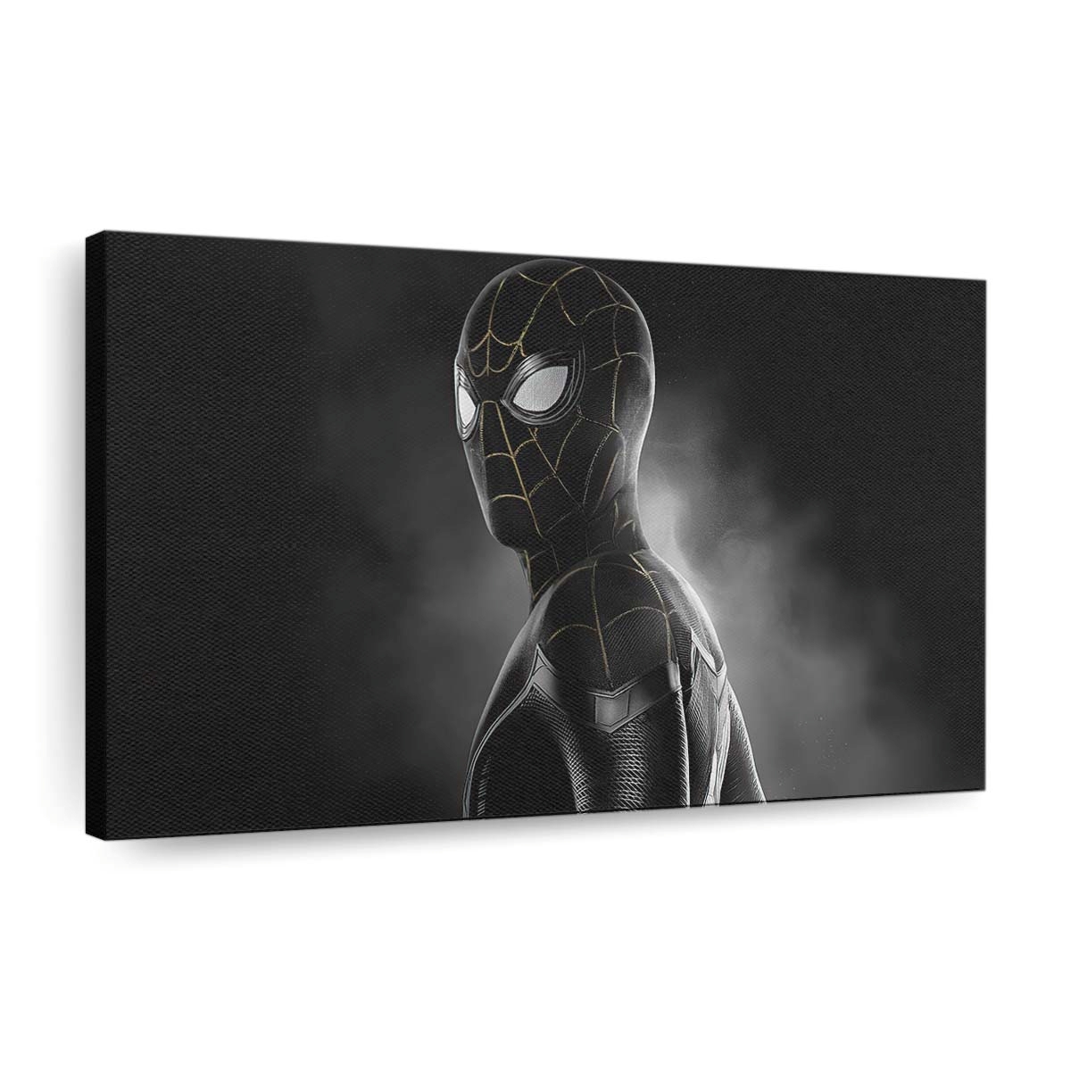 Spider Man: No Way Home Black Gold Suit Leinwandbild - Wanddeko