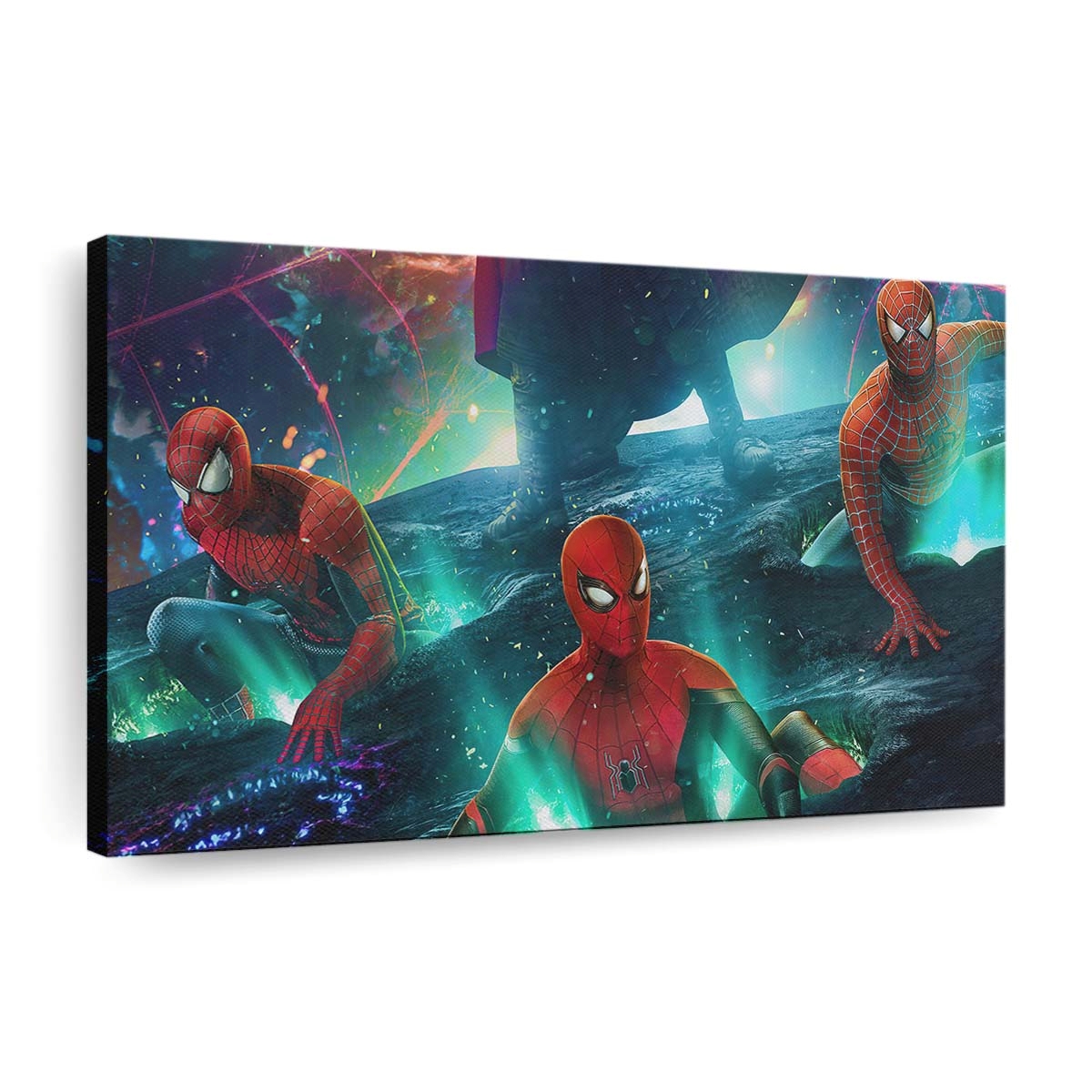 Spider Man: No Way Home Into The Spiderverse Leinwandbild - Wanddeko