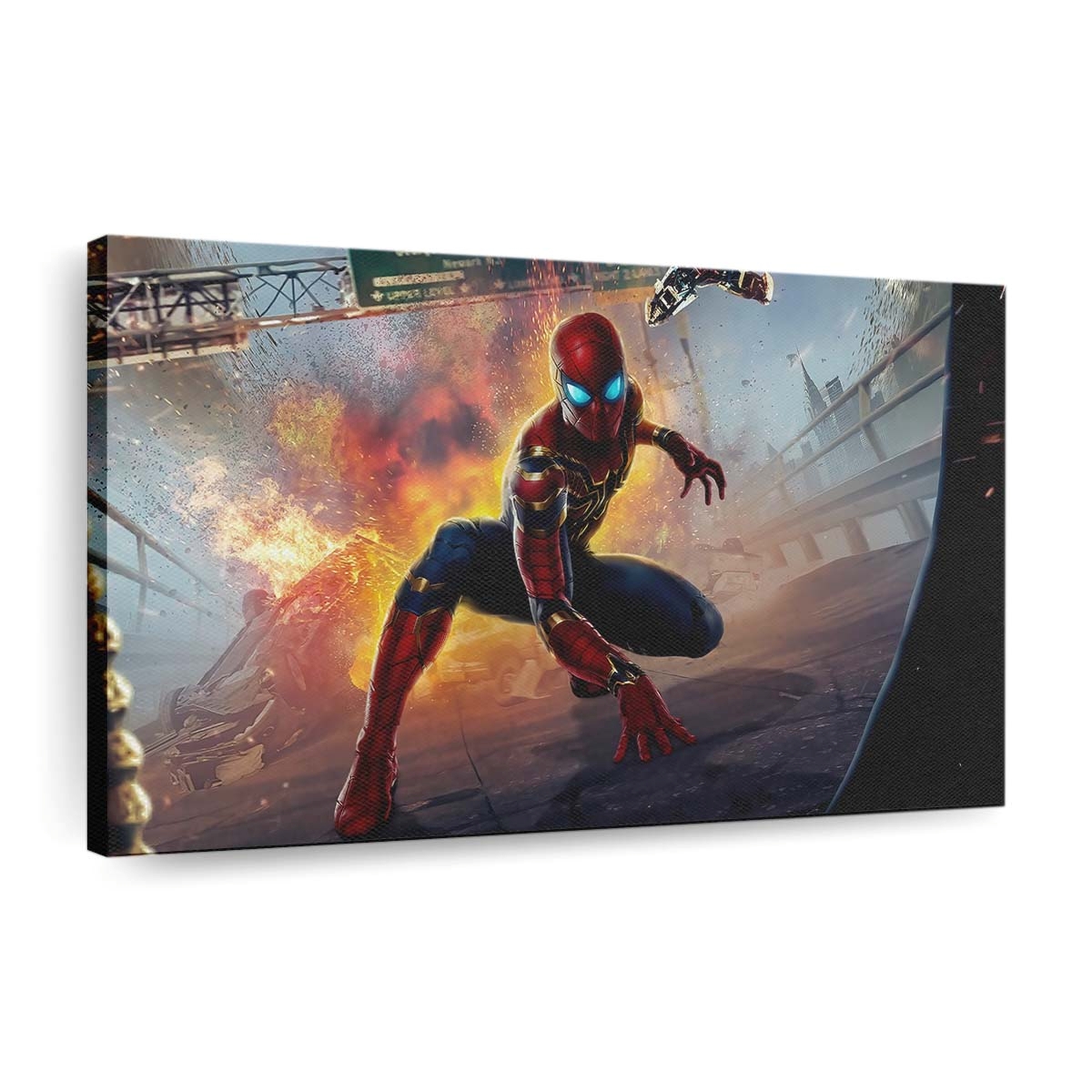 Spider Man: No Way Home Poster Design Leinwandbild - Wanddeko