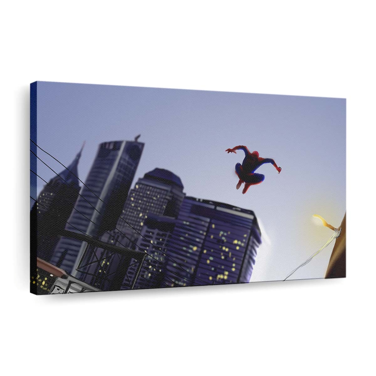 Spider Man: No Way Home Swing Poster Leinwandbild - Wanddeko