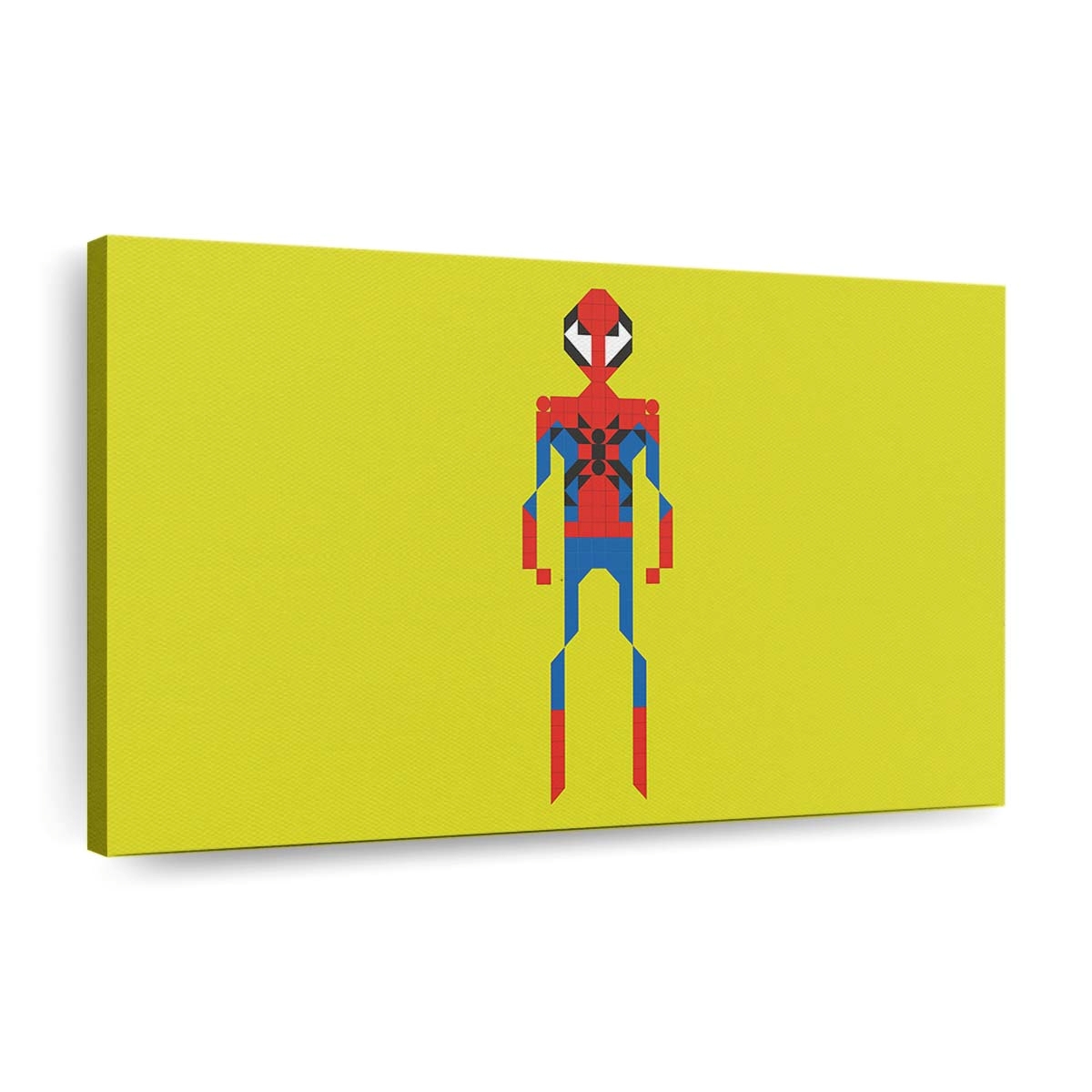 Spider Man Pixel Art Leinwandbild - Wanddeko