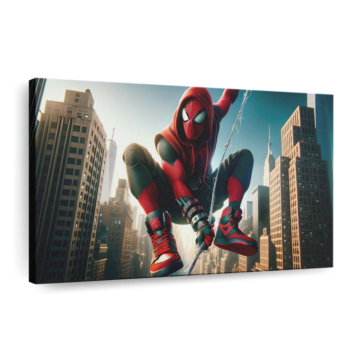 Spider Man Protecting New York Leinwandbild - Wanddeko