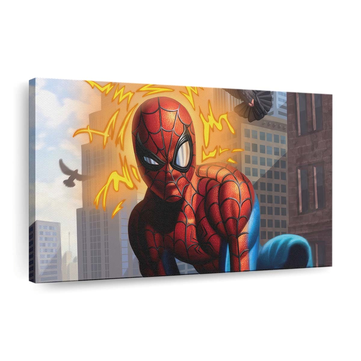 Spider Man Queen City Leinwandbild - Wanddeko