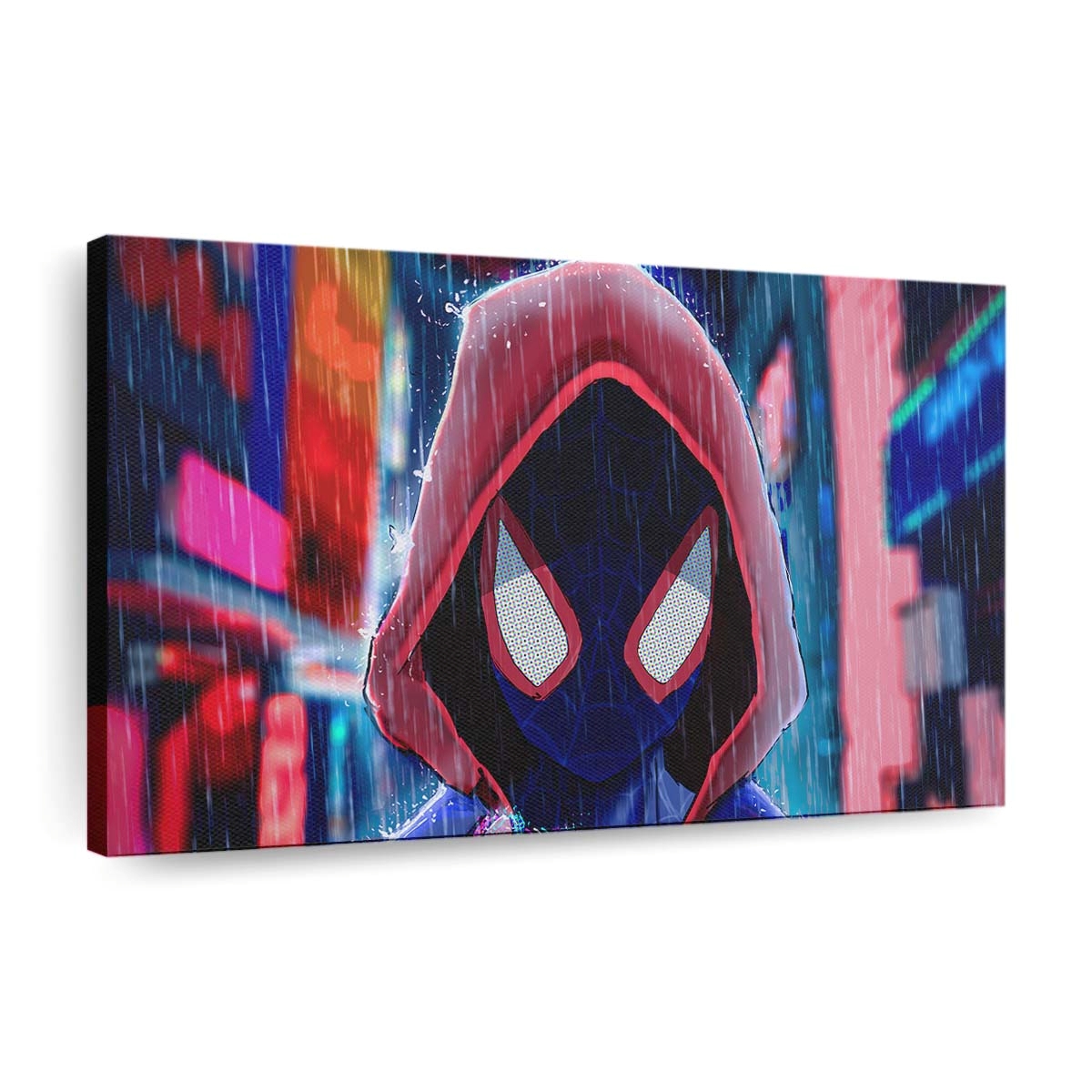 Spider Man Red Hoodie Leinwandbild - Wanddeko