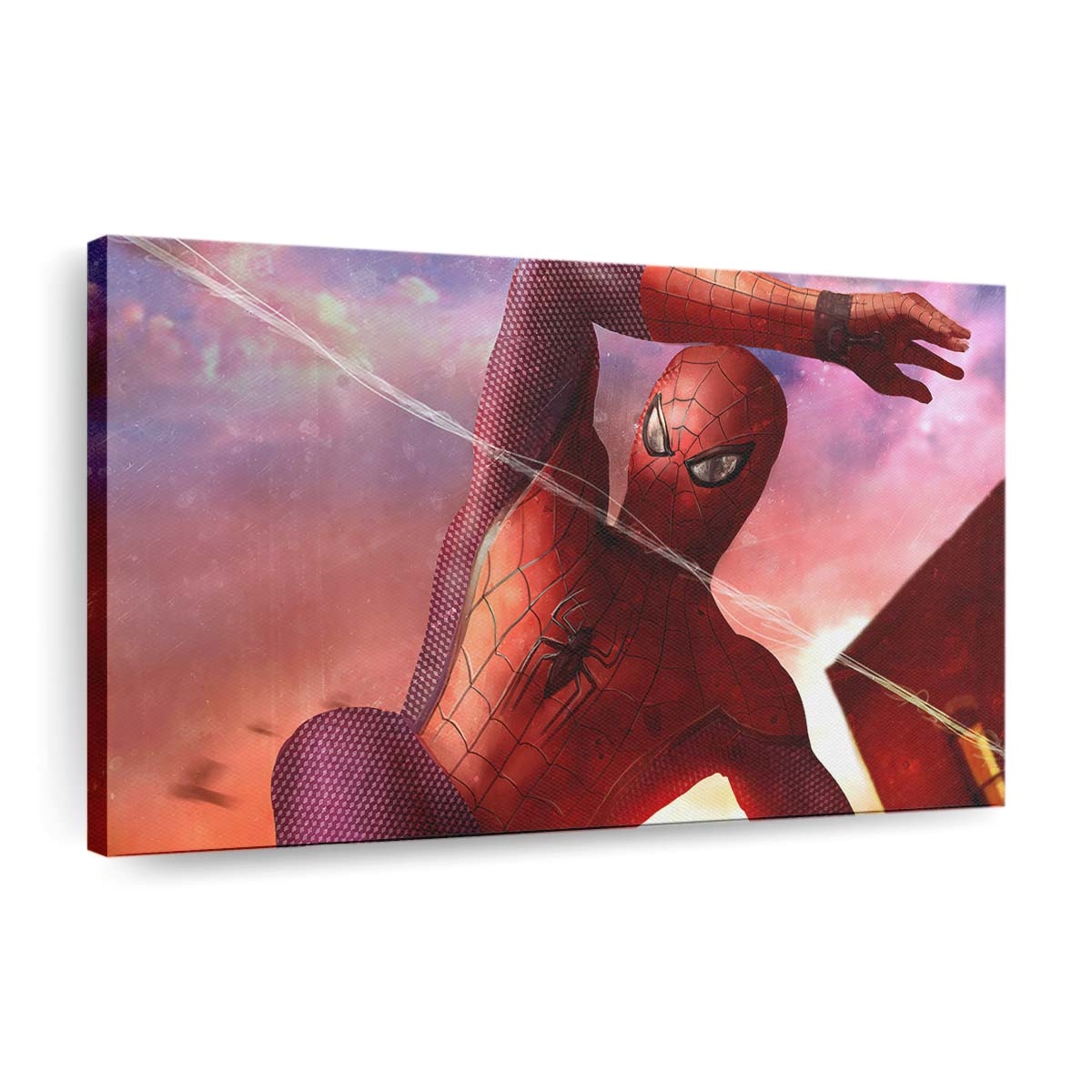 Spider Man Shooter Leinwandbild - Wanddeko