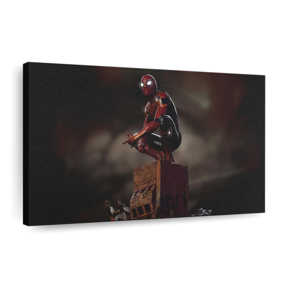 Spider Man Sitting Down Leinwandbild - Wanddeko