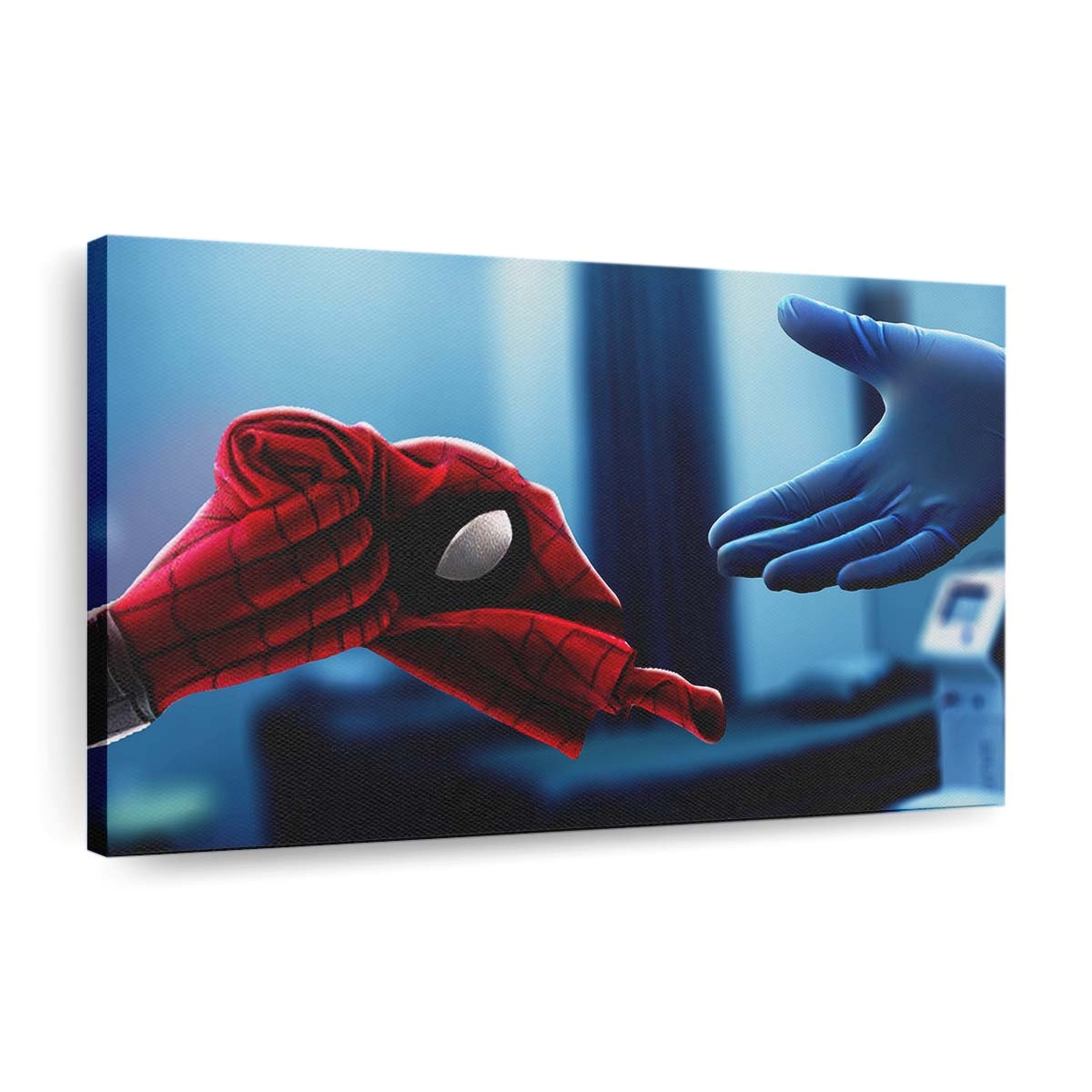 Spider Man Aufgabe Meine Maske Leinwandbild - Wanddeko