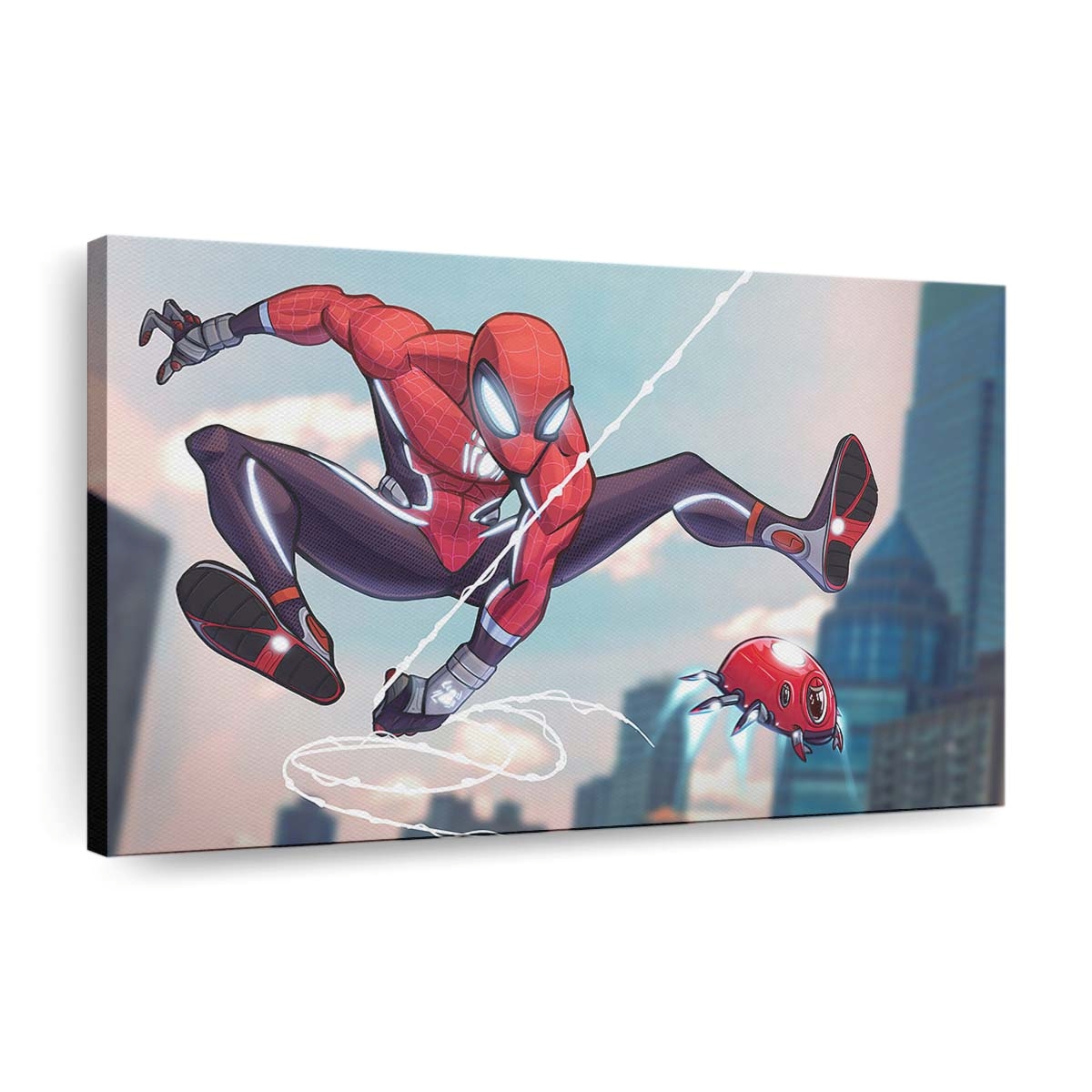 Spider Man Tech Neuer Anzug Leinwandbild - Wanddeko