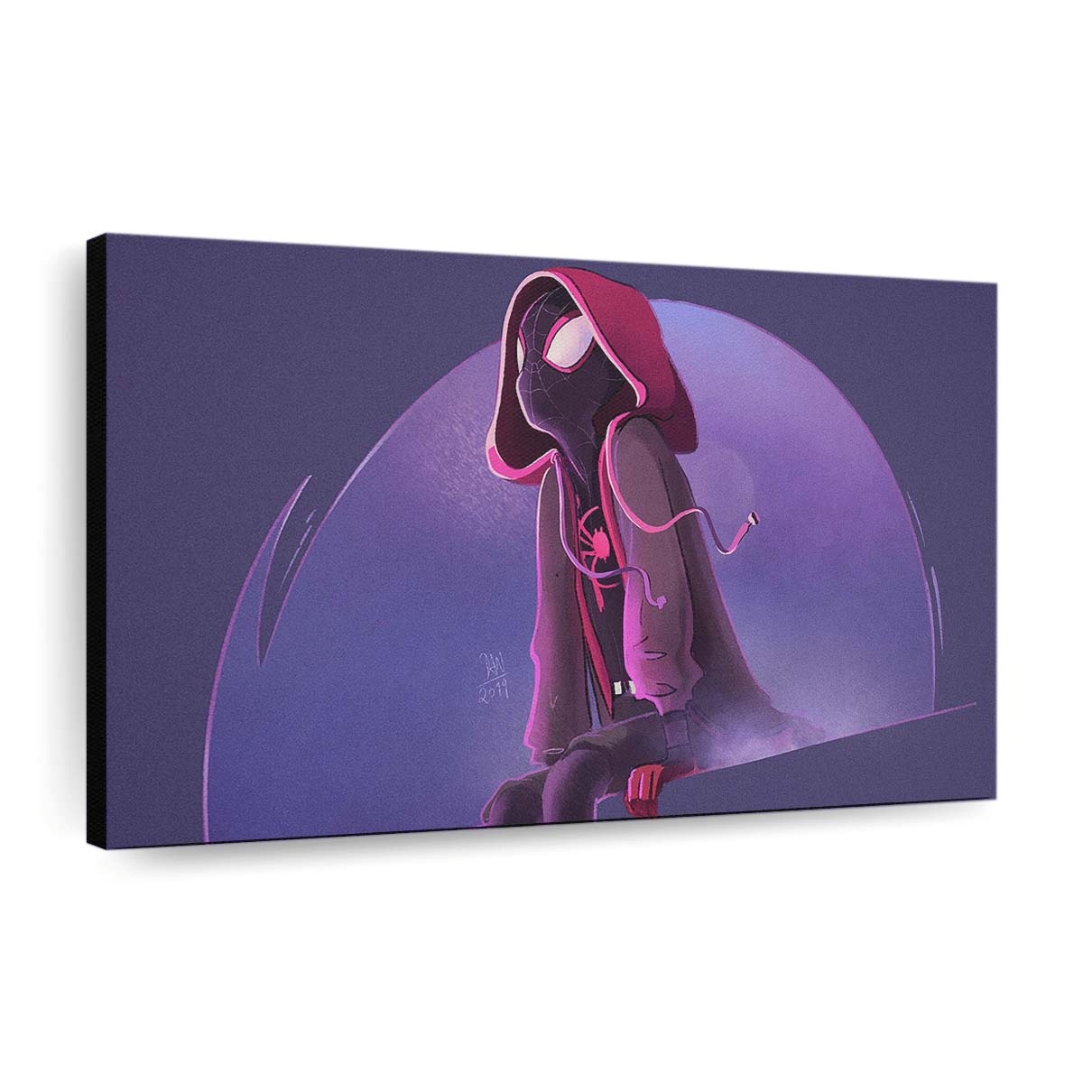 Spider Man Denken Leinwandbild - Wanddeko