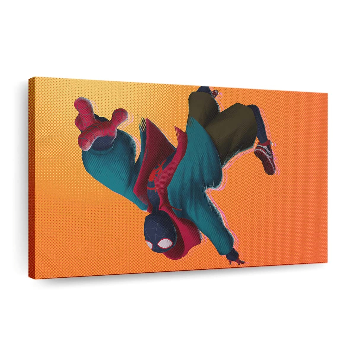 Spider Man Upside Down Leinwandbild - Wanddeko