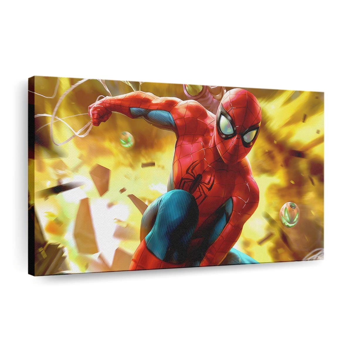 Spider Man gegen Goblin Leinwandbild - Wanddeko