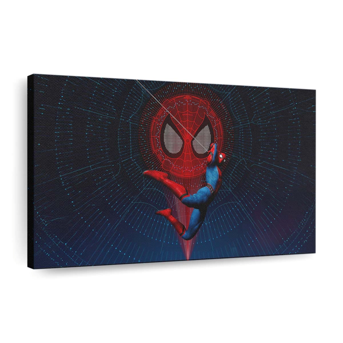 Spider Man webt sein Netz Leinwandbild - Wanddeko