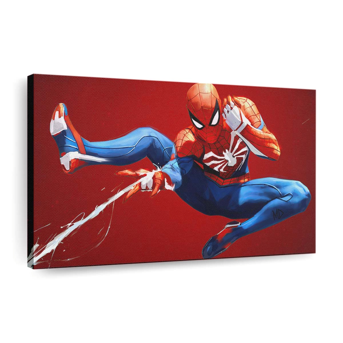 Spider Man Netzwerfer Leinwandbild - Wanddeko