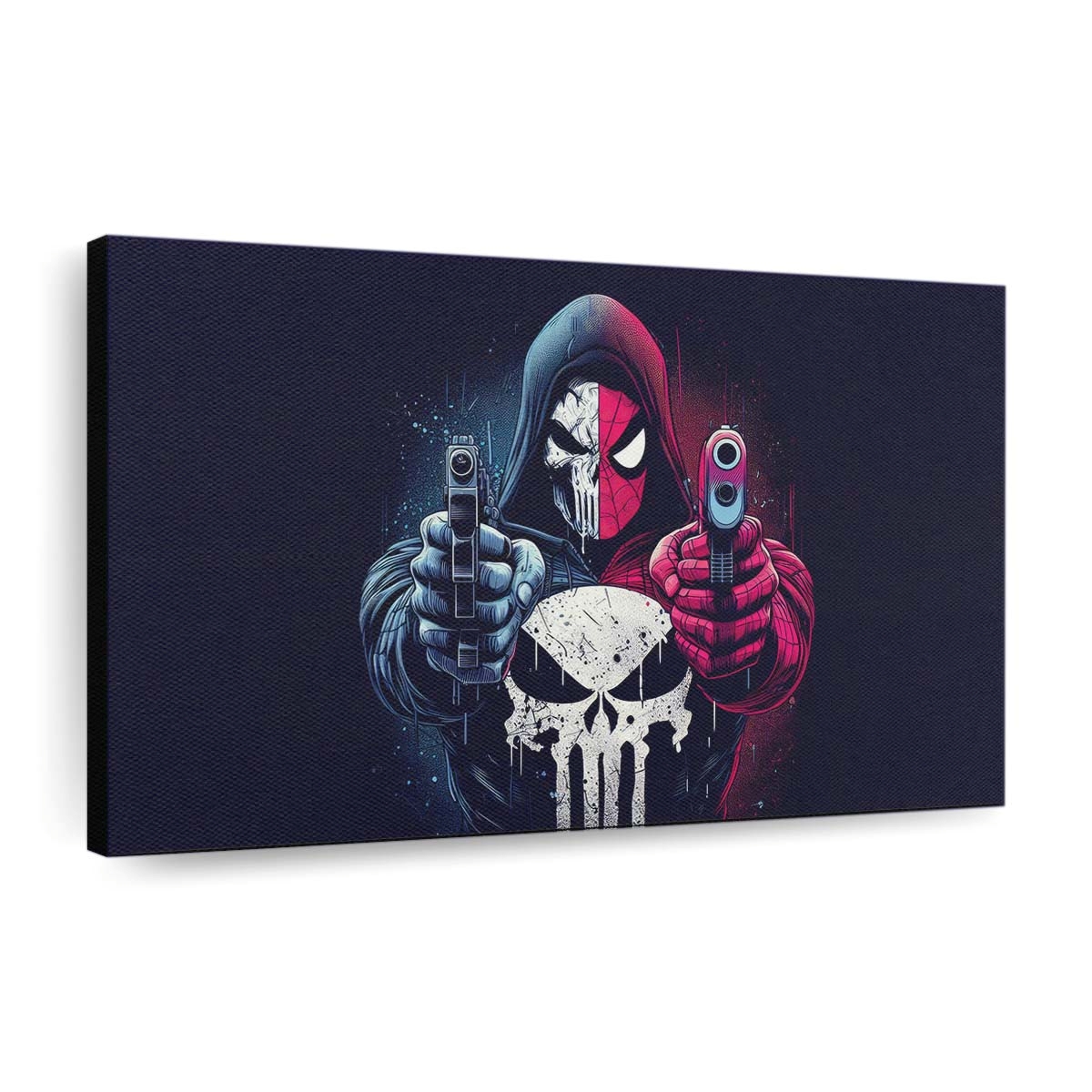 Spider Man X Punisher Leinwandbild - Wanddeko