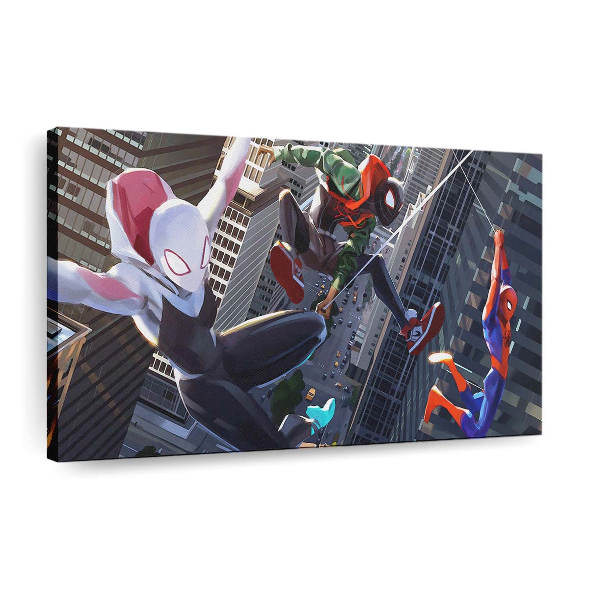 Spider Verse Artworks Leinwandbild - Wanddeko
