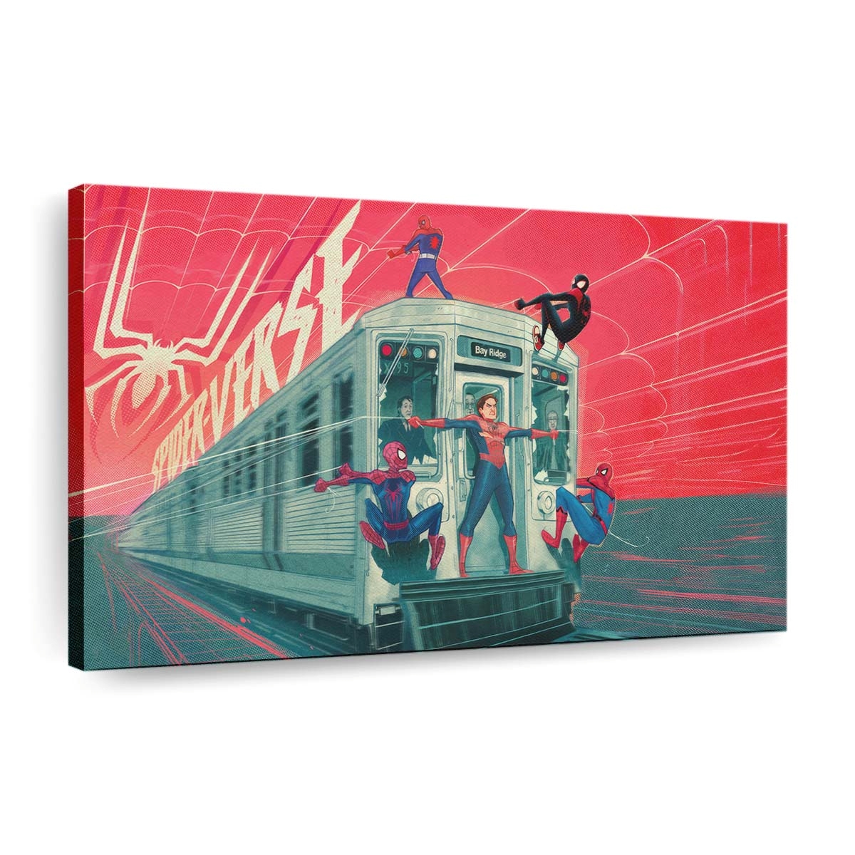 Spider Verse Again Leinwandbild - Wanddeko