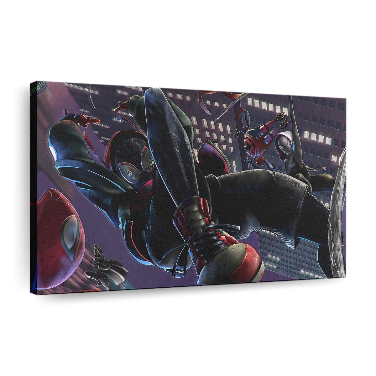 Spider Verse All Leinwandbild - Wanddeko