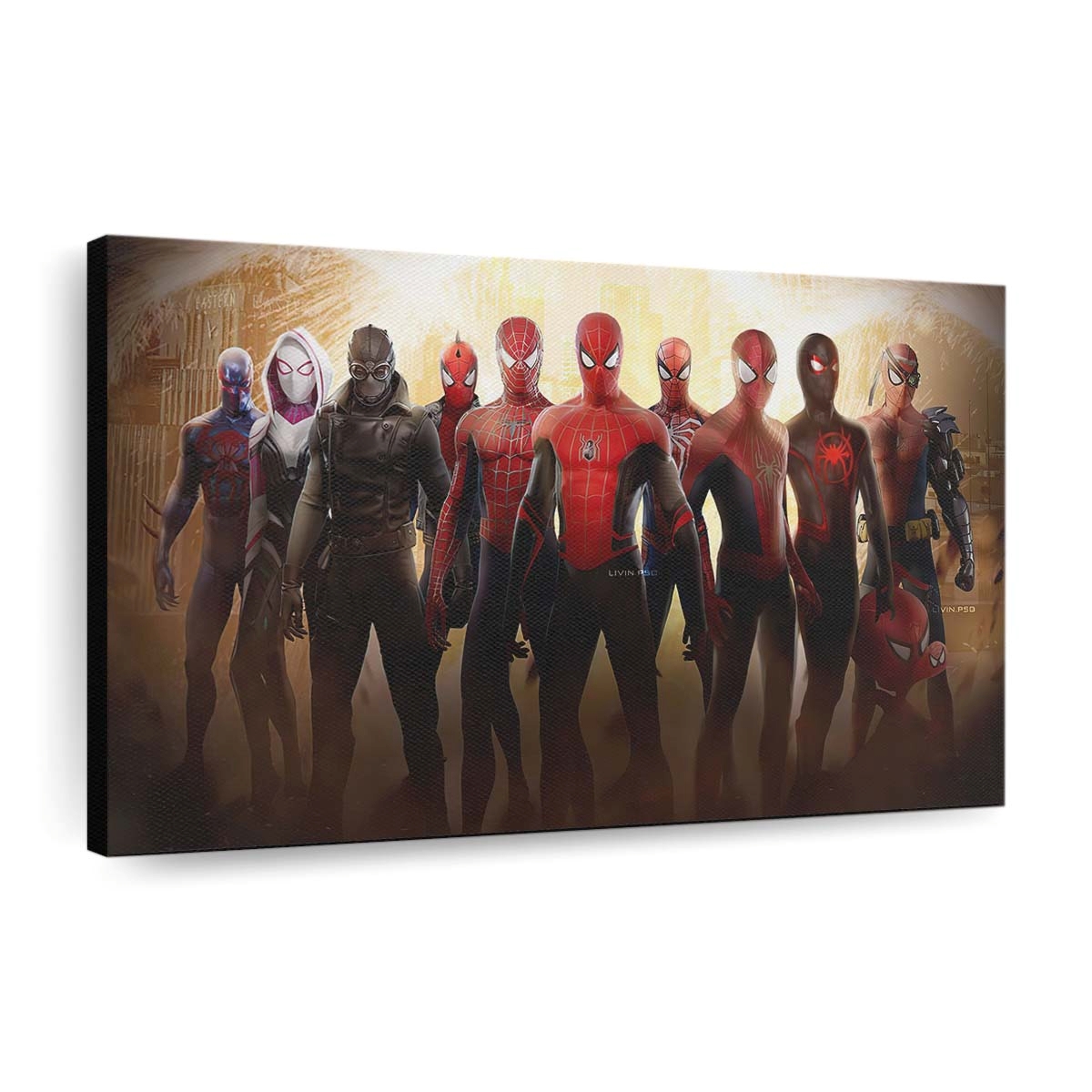 Spider Verse All 2 Leinwandbild - Wanddeko