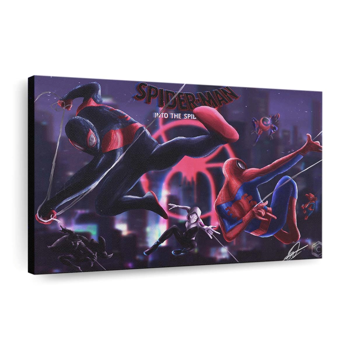 Spider Verse Artwork 2 Leinwandbild - Wanddeko