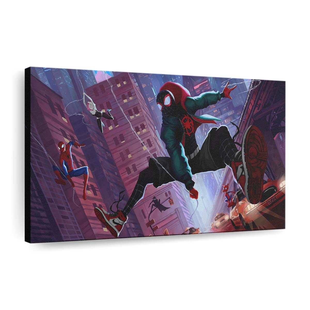 Spider Verse New York Leinwandbild - Wanddeko