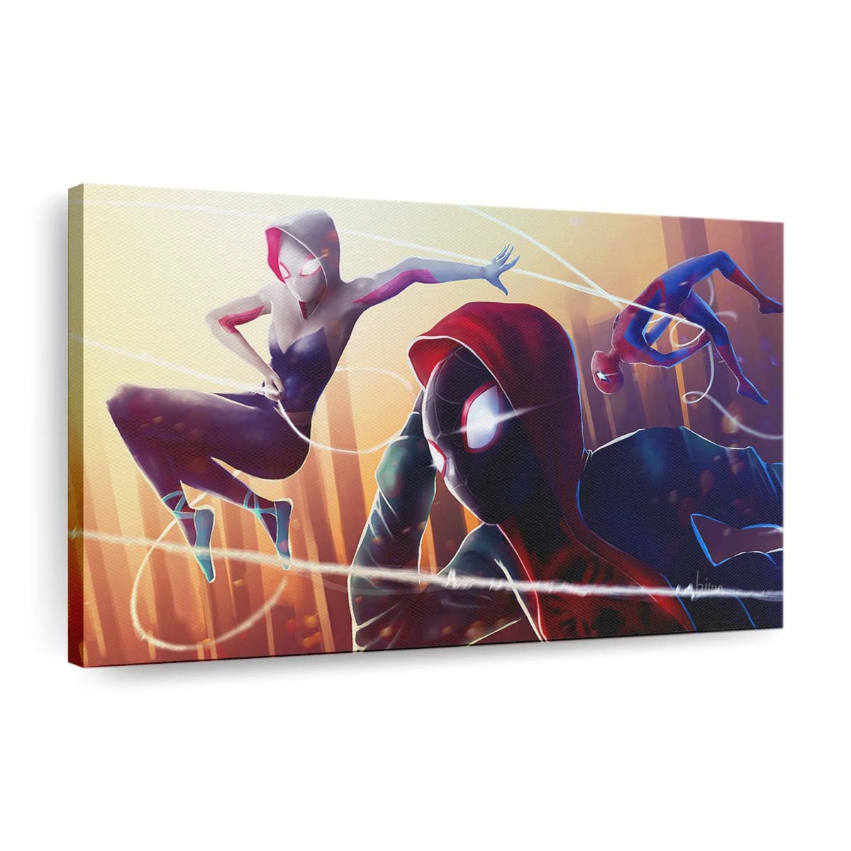 Spider Verse Superhelden Leinwandbild - Wanddeko