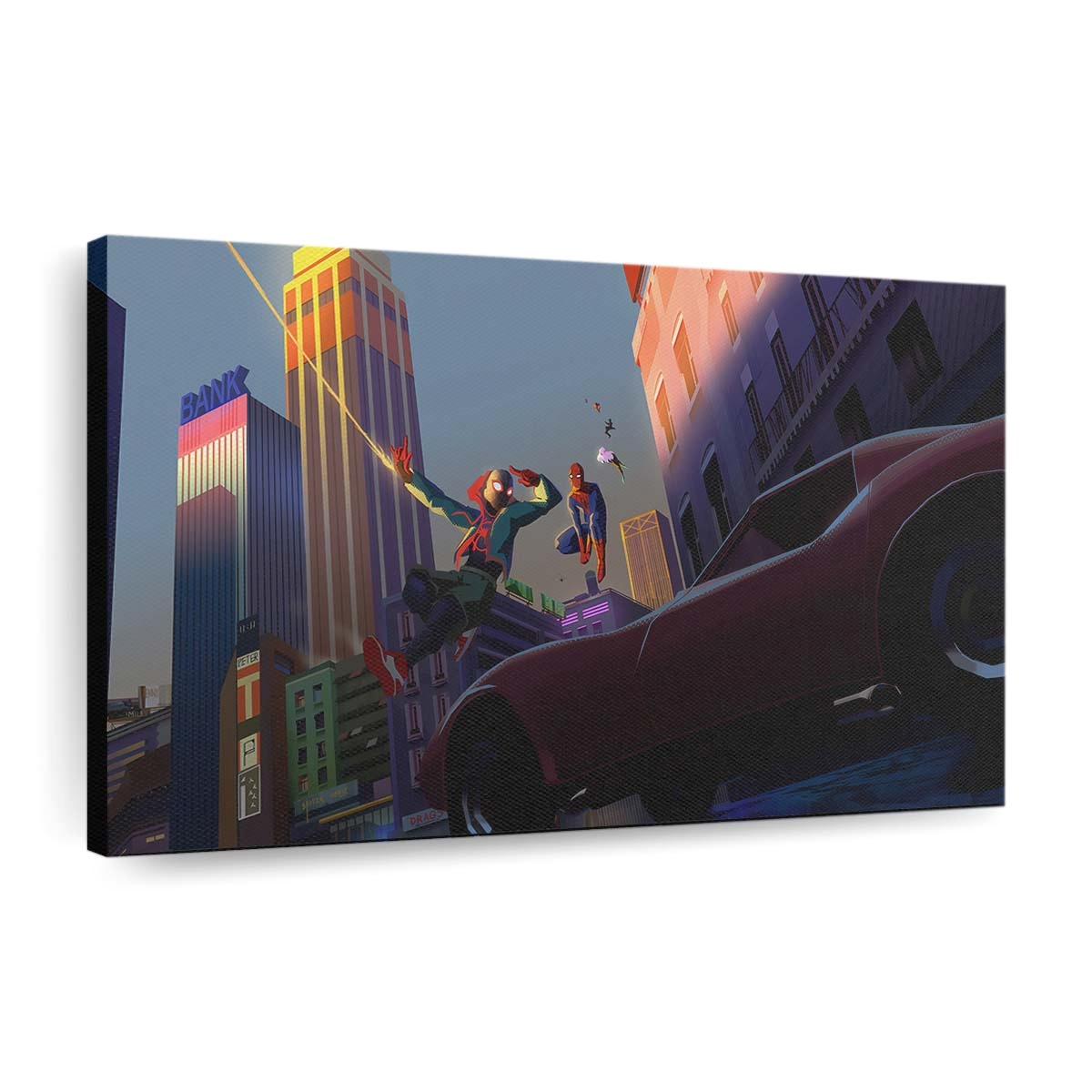 Spider Verse Team Leinwandbild - Wanddeko