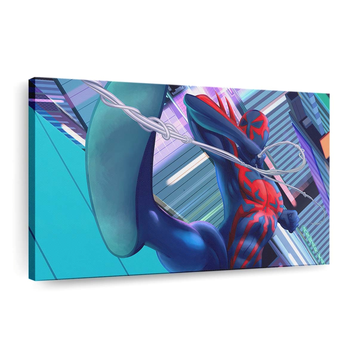 Spider Man 2099 Coming Leinwandbild - Wanddeko