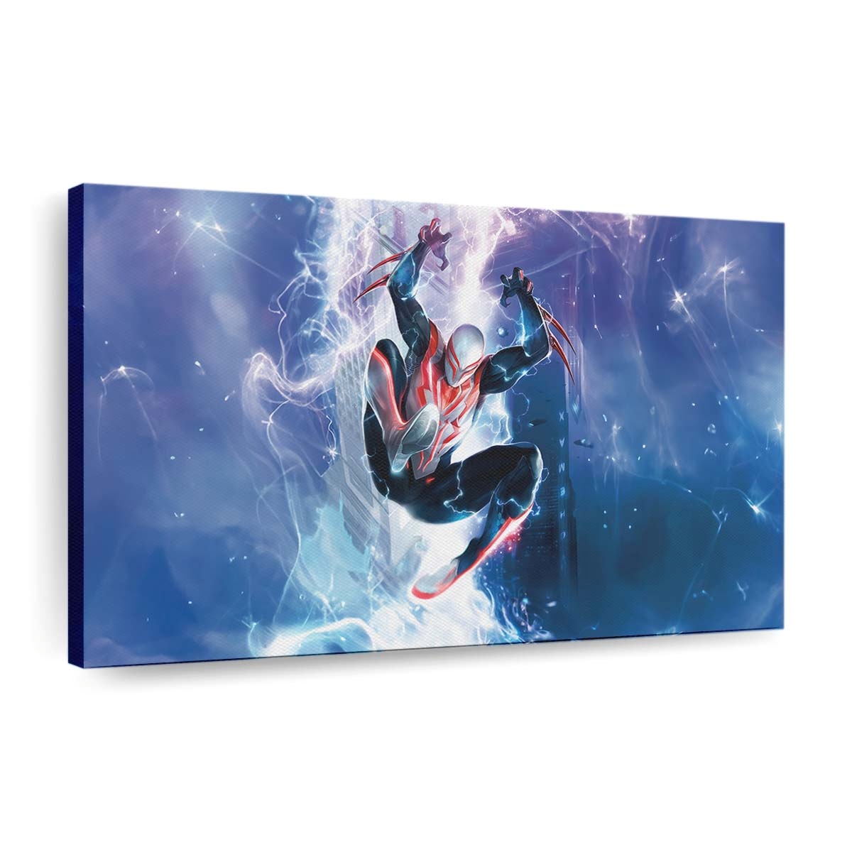 Spider Man 2099 Fighting Crime Before His Time Leinwandbild - Wanddeko