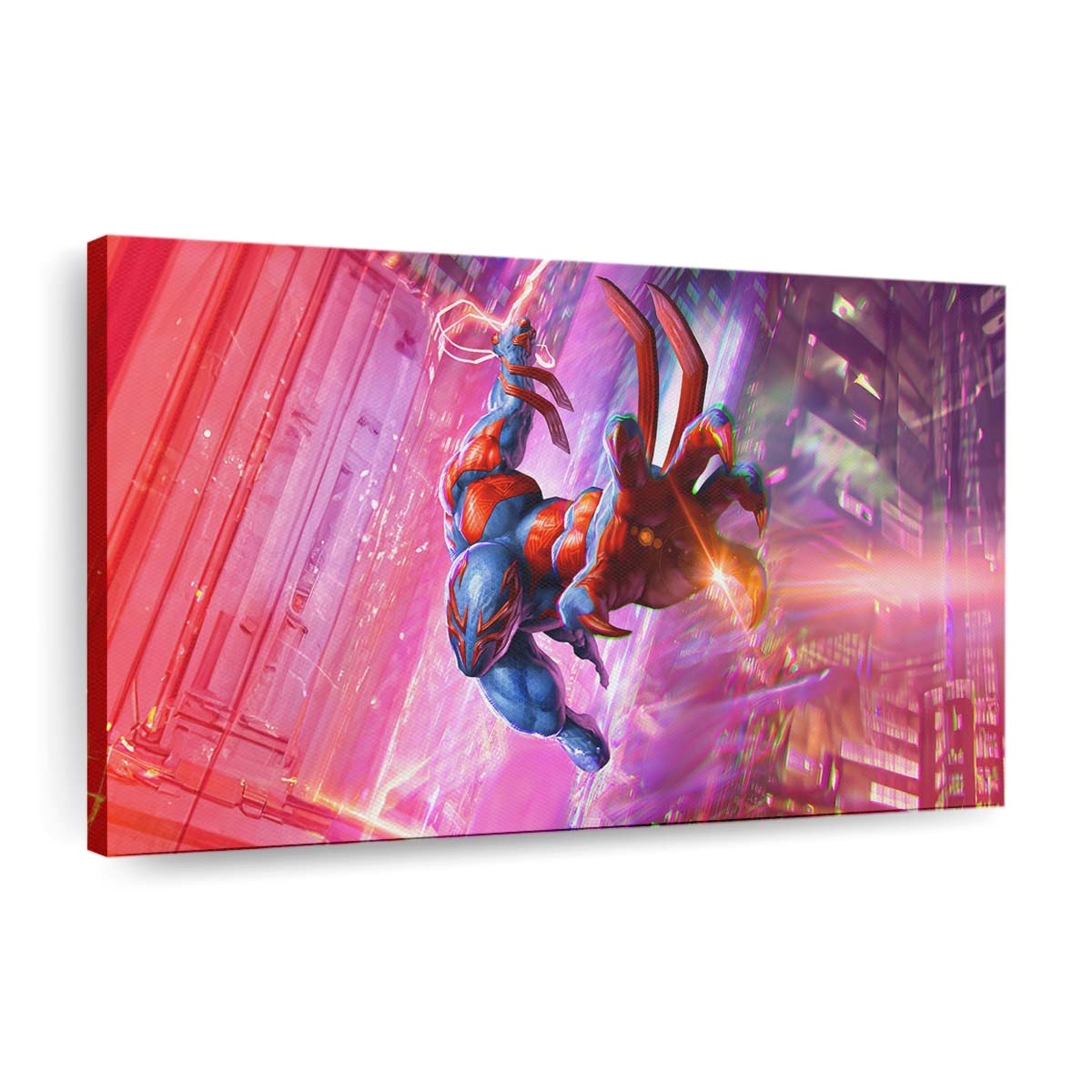 Spider Man 2099 Hightech Held Leinwandbild - Wanddeko