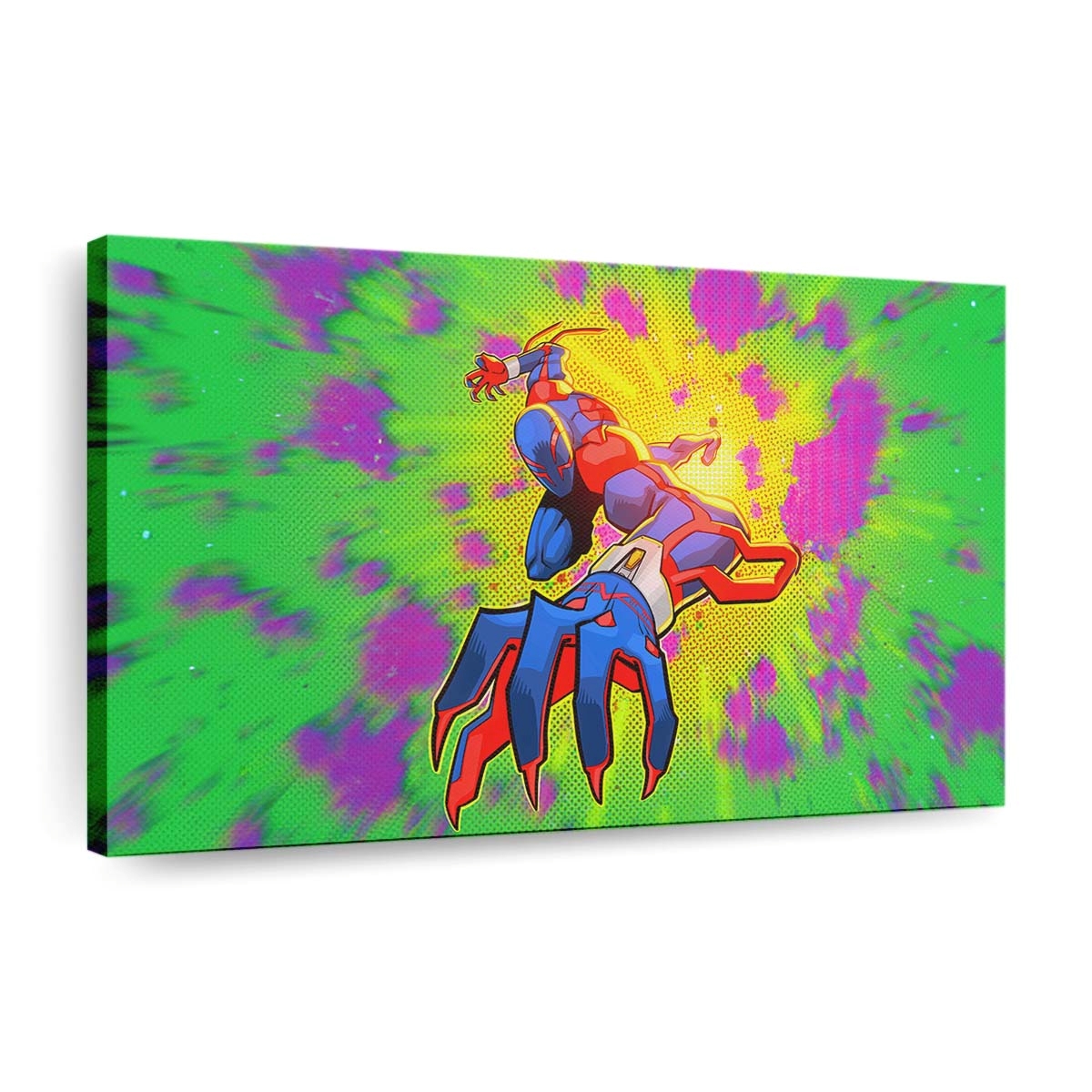 Spider Man 2099 Punch Leinwandbild - Wanddeko