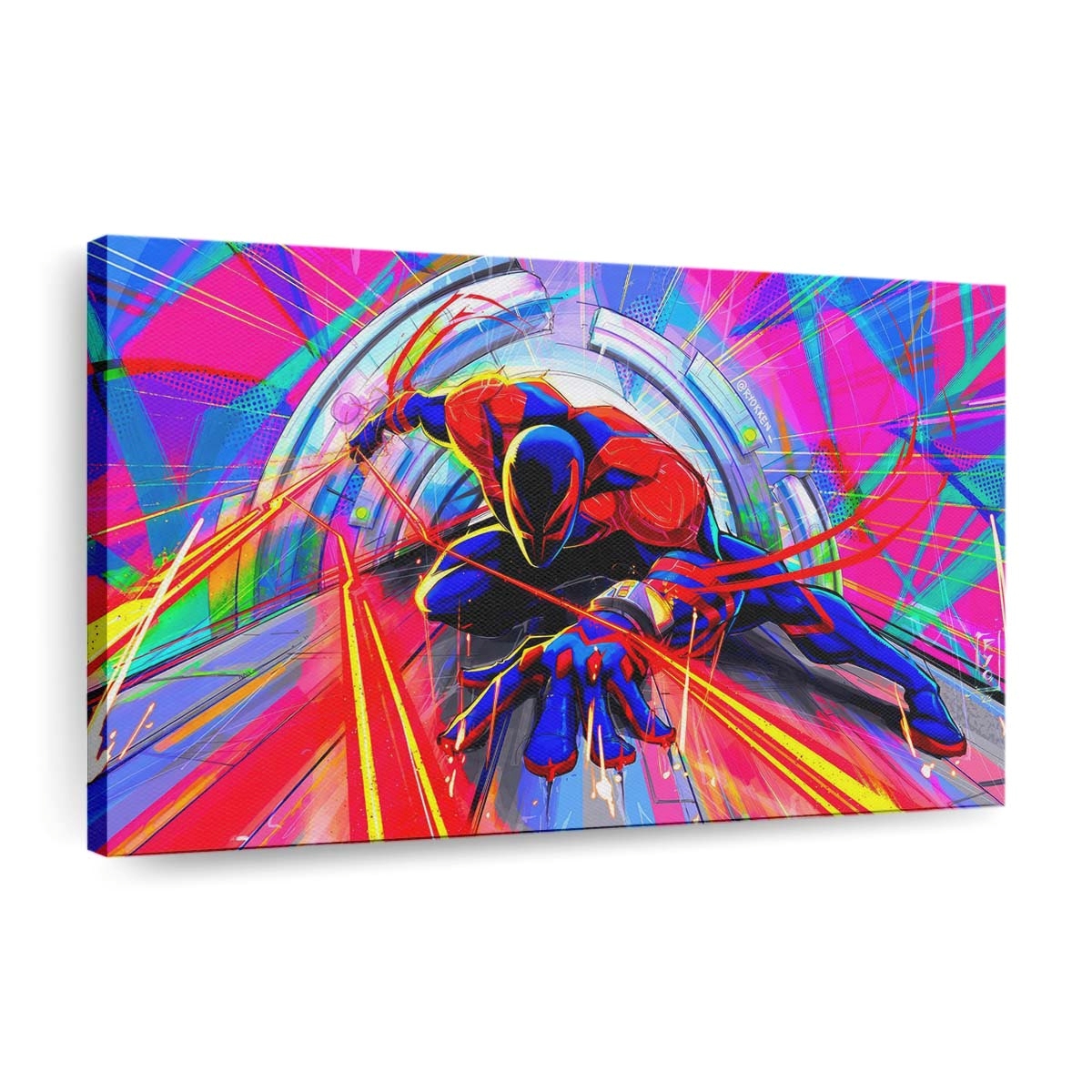 Spider Man 2099 Spider Man Across the Spider Verse Leinwandbild - Wanddeko