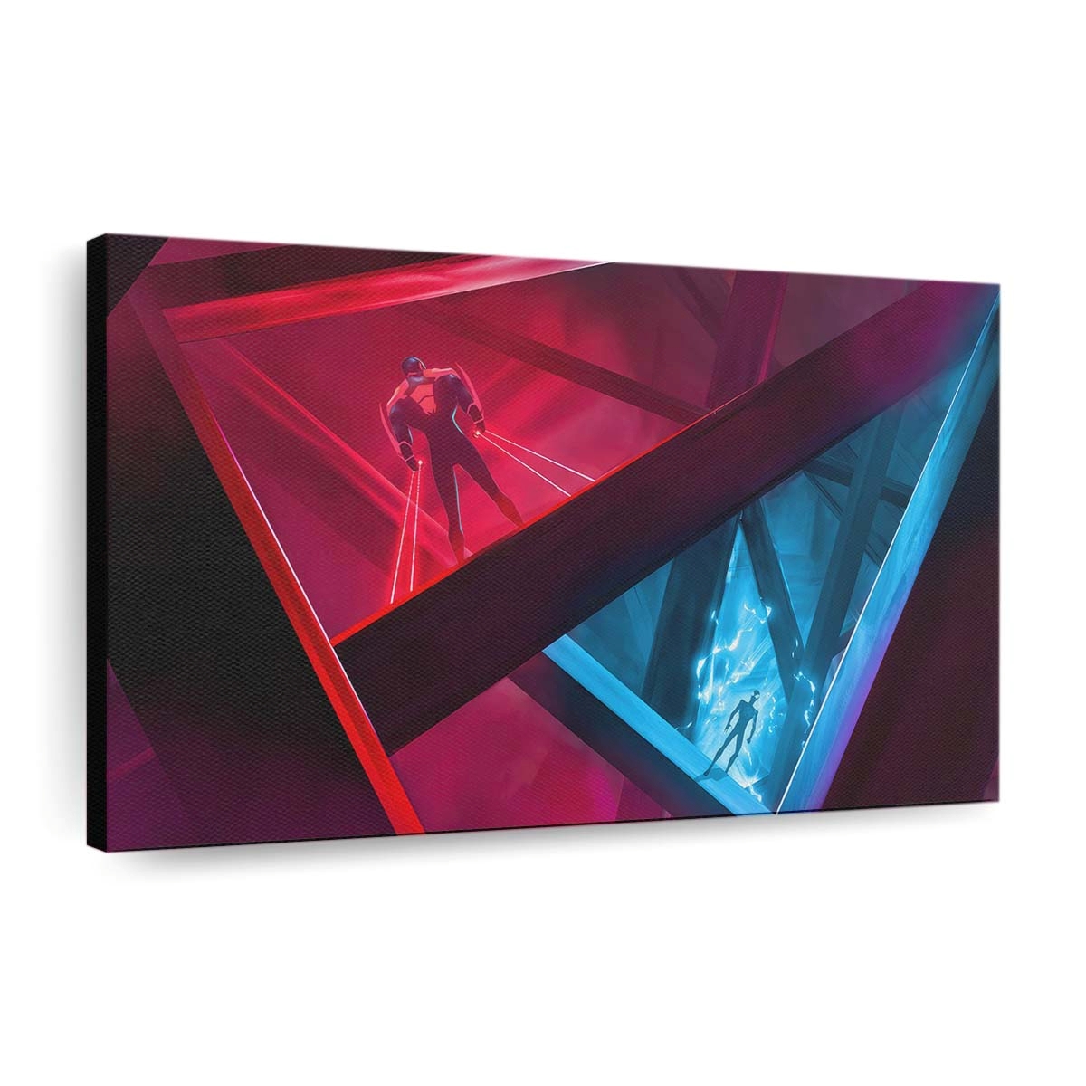 Spider Man 2099 Vs Miles Morales Leinwandbild - Wanddeko