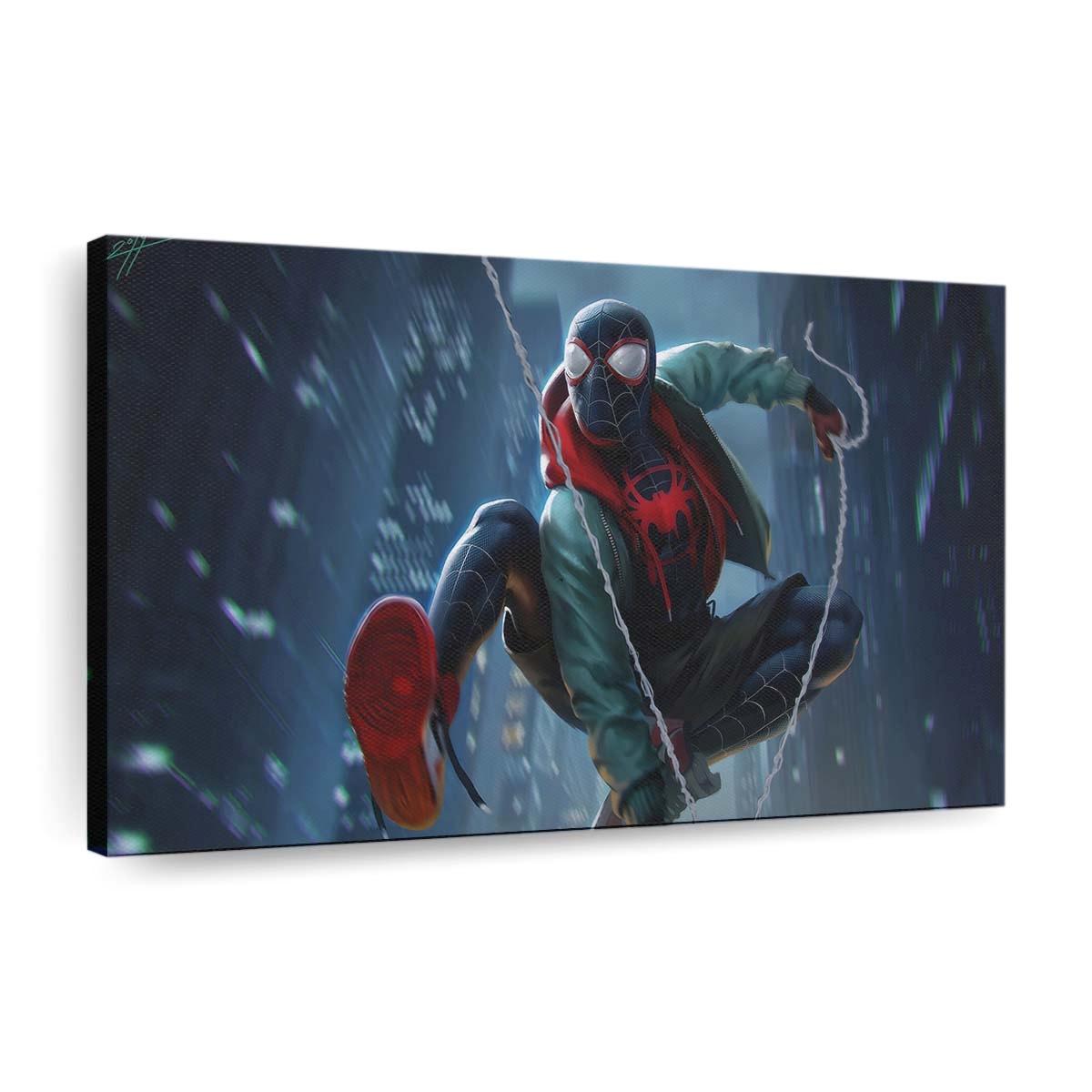 Spider Man Miles 7 Leinwandbild - Wanddeko