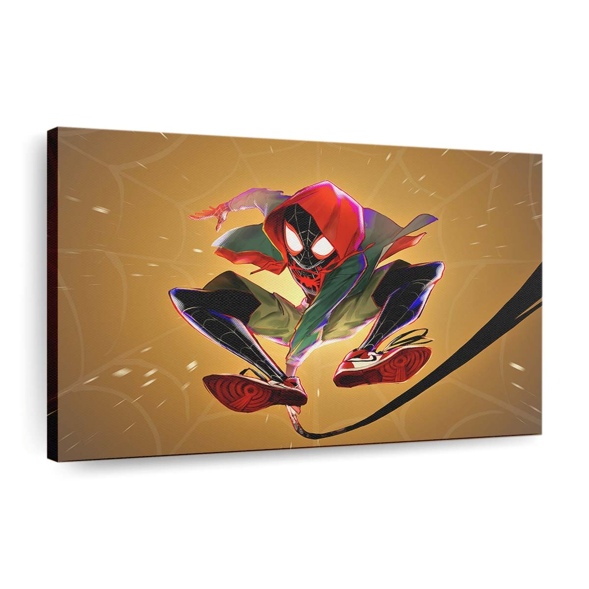 Spider Man Miles Morales Kunstwerk Leinwandbild - Wanddeko